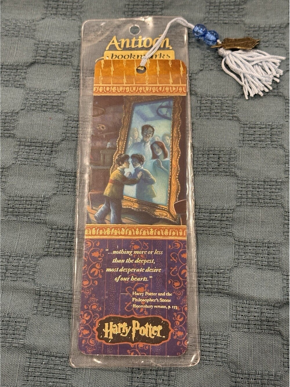Vintage Antioch Harry Potter Bookmark Mirror of Erised Tassel Charm Rare 2000s